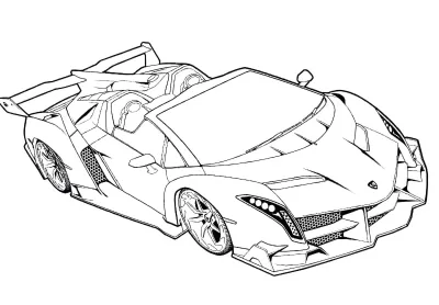 Гиперкар lamborghini veneno roadster в профиль