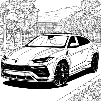 Lamborghini Urus на аллее