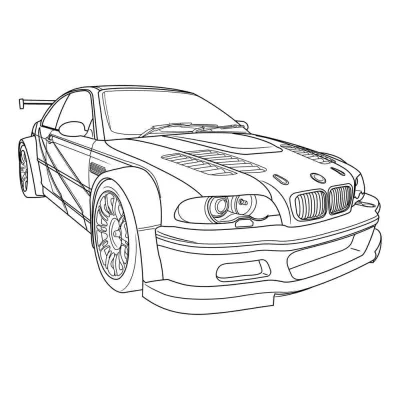 Гоночная машина бмв м3 жтр