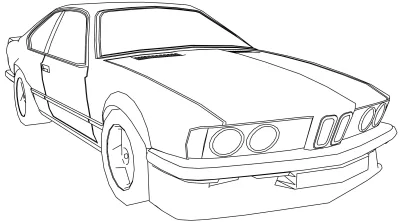Автомобиль bmw e24 купе