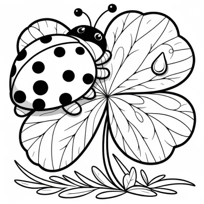 Божья коровка на