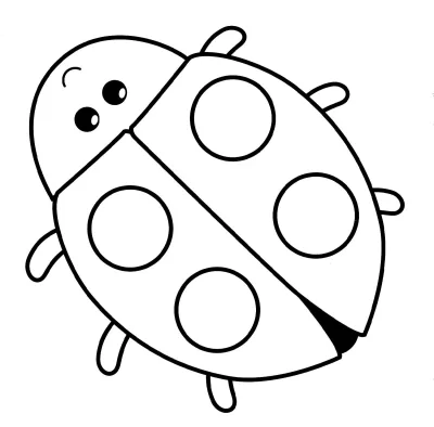 Божья коровка с кругами