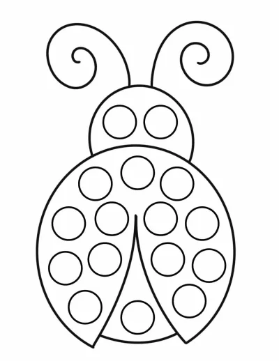 Божья коровка с кругами