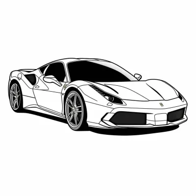 Суперкар феррари 488