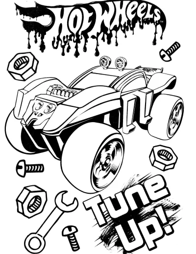 Hot wheels с гайками и болтами