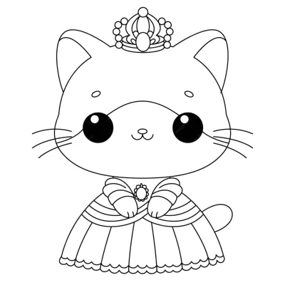 Кошка принцесса в короне
