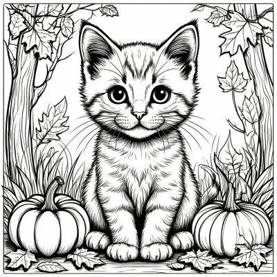 Котик на Хэллоуин