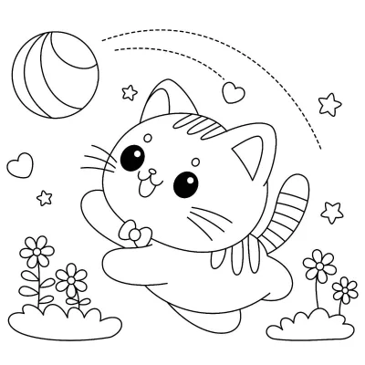 Котята с мячом