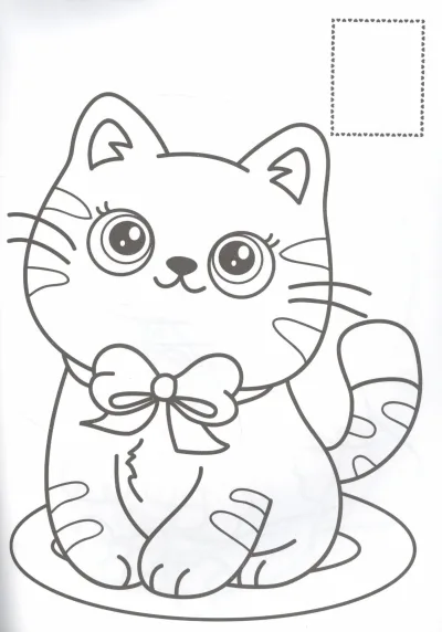 Милый котенок с бантиком