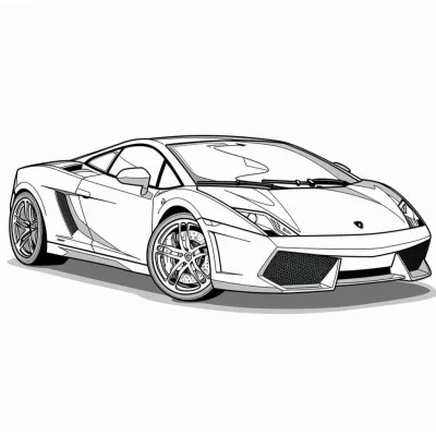 Суперкар lamborghini gallardo на дороге