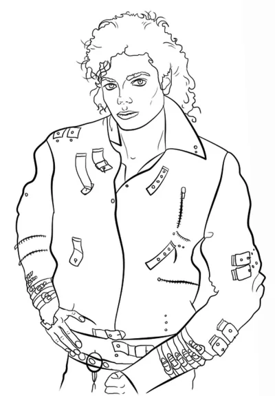 Майкл Джексон в куртке Bad