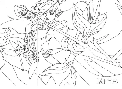 Мия из Mobile Legends с луком