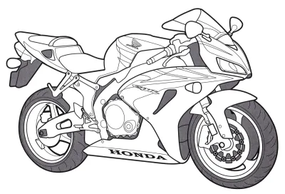 Спортивный мотоцикл honda cbr