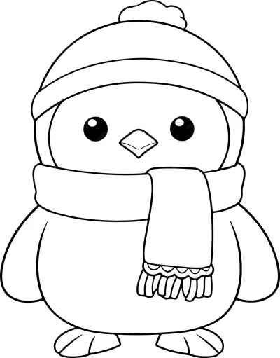 Новогодний пингвин