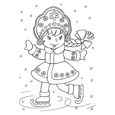 Снегурочка на коньках
