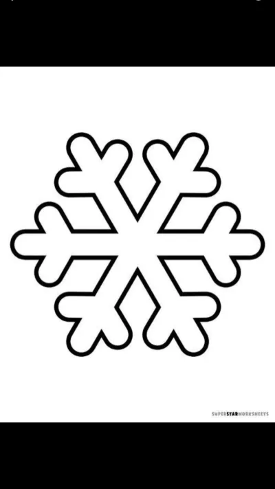 Новогодней снежинки