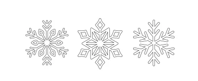 Новогодние снежинки