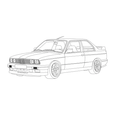 Автомобиль bmw e30 купе