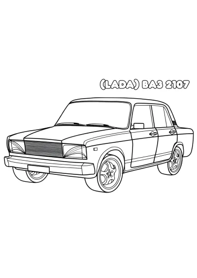 Автомобиль ваз 2107 на литых дисках
