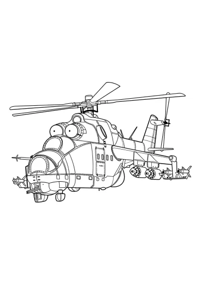 Военный вертолет Ка-52