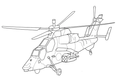 Военный вертолет