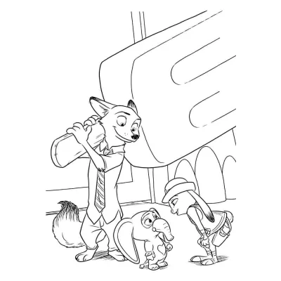 Ник Уайлд и Джуди Хопс с мороженым