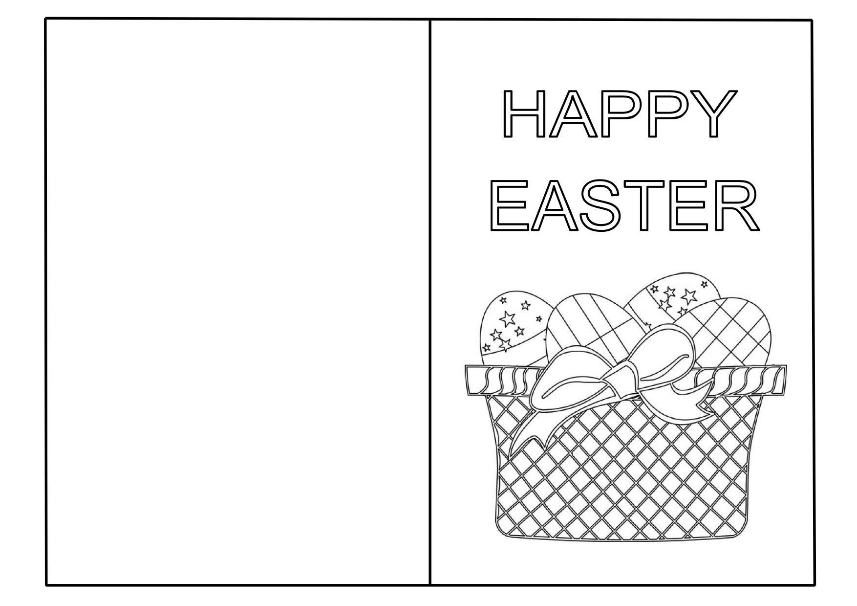 Easter Card шаблон