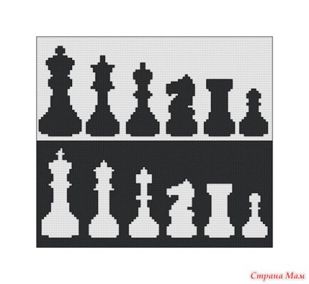 Схемы крючком шахматный