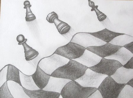 Схема вязания шахматка на спицах