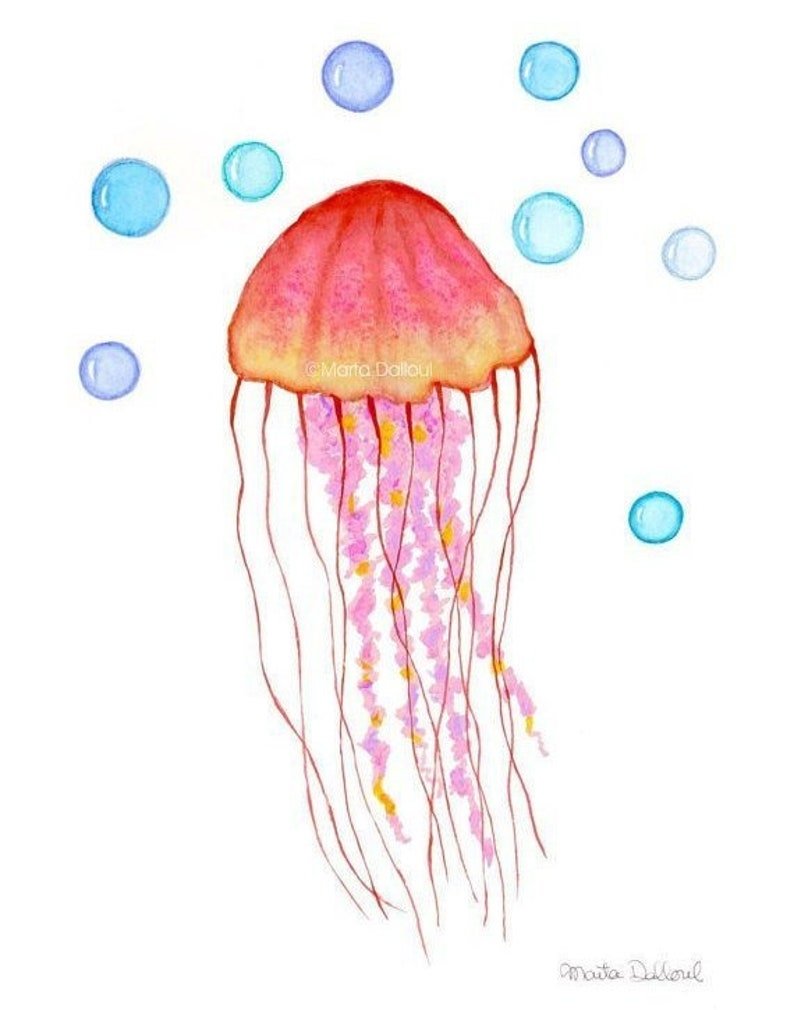 Рисование медузы
