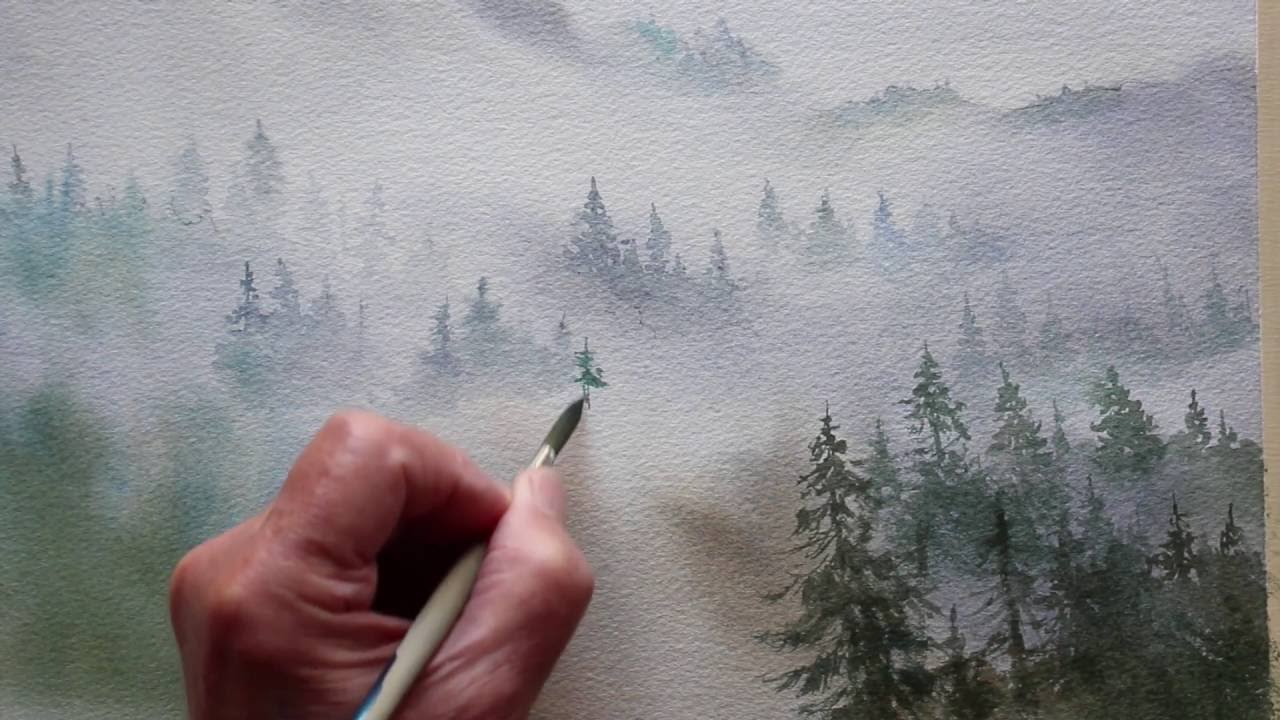 Как нарисовать туман ребенку
