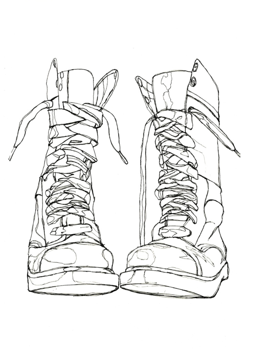 Как рисовать кроссовки