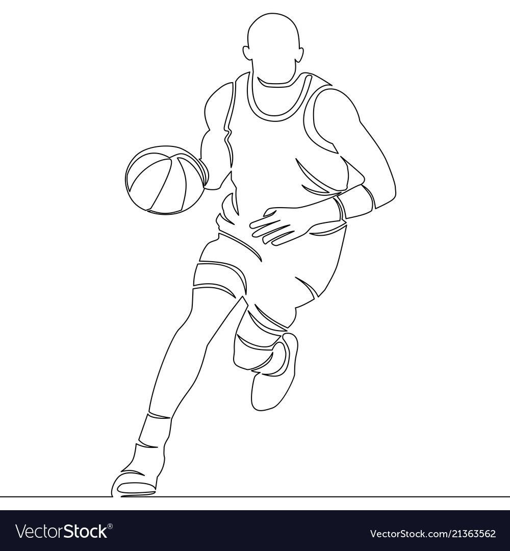 Баскетболист карандашом