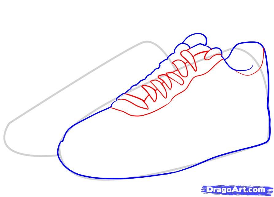 Как рисовать кроссовки
