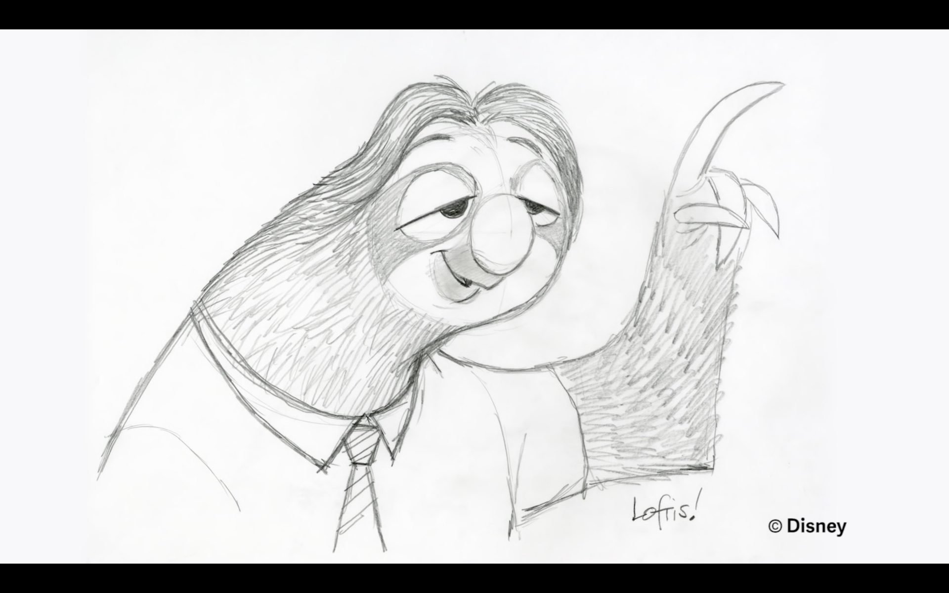 Рисунок ленивца карандашом для срисовки