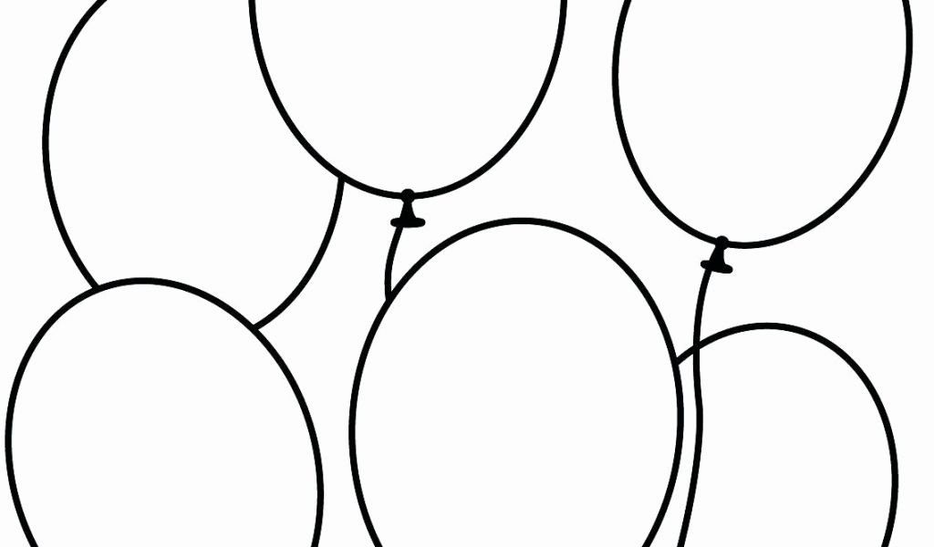 Рисунок шарики воздушные шаблоны