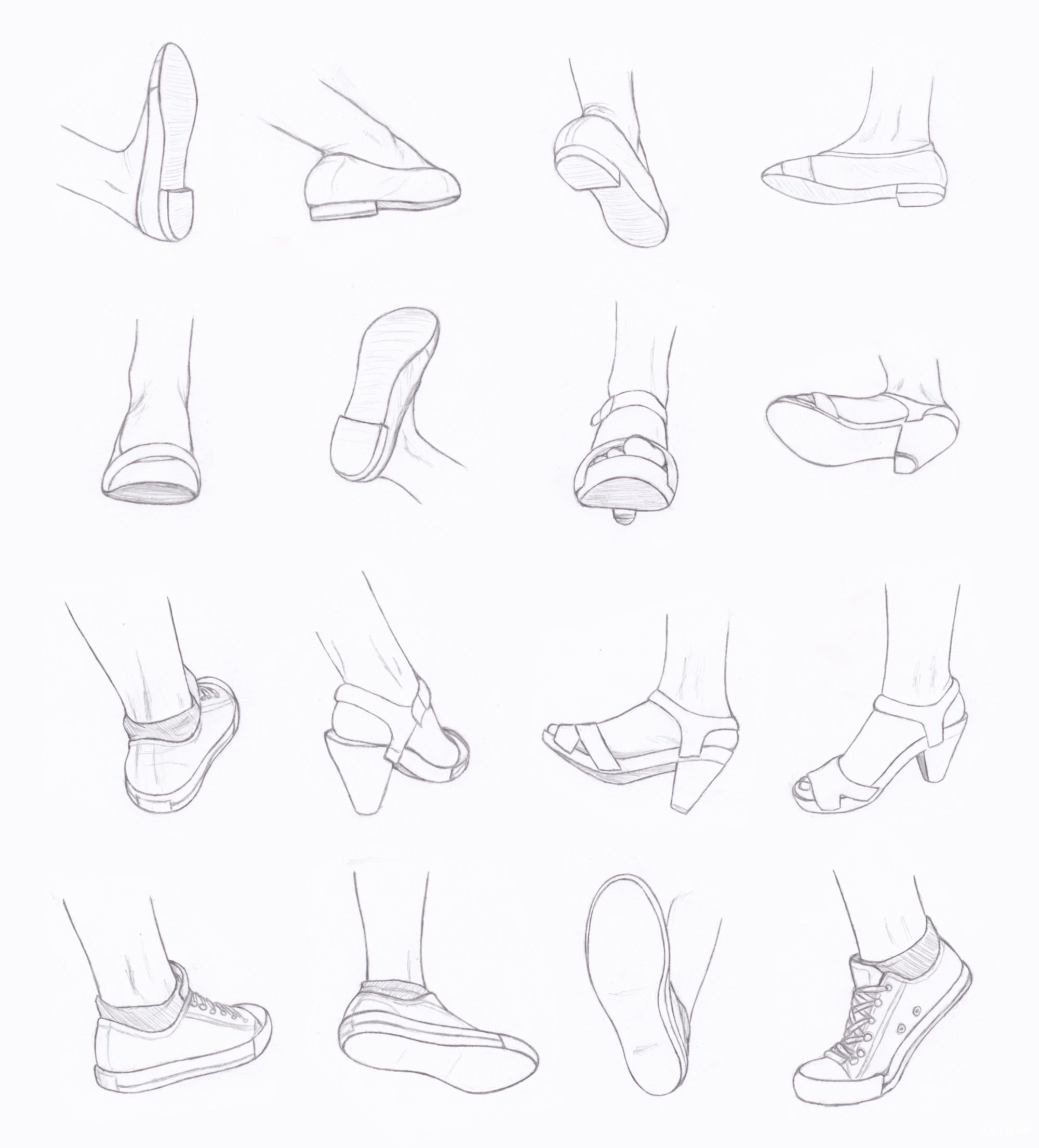 Ботинки для рисования