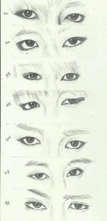 Глаза тэхёна из BTS рисунок