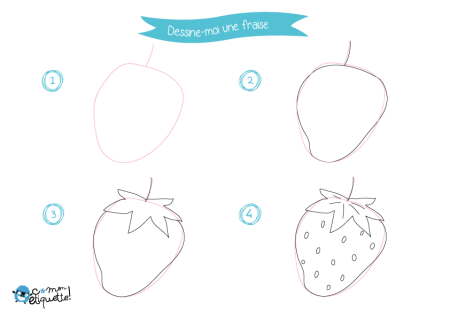Поэтапное рисование фруктов