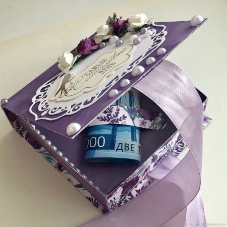 Подарочная коробочка для денег на свадьбу