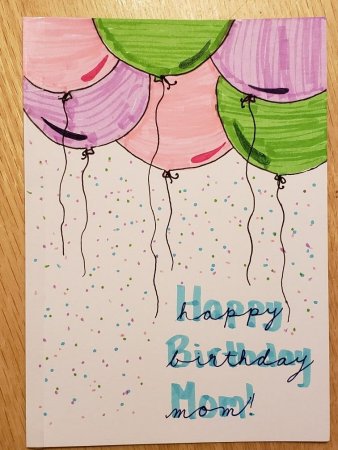 Нарисовать открытку с днем рождения своими руками