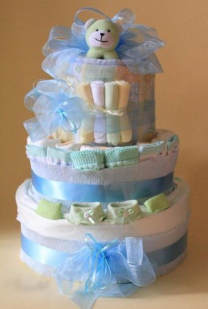 Торт из памперсов для новорожденных
