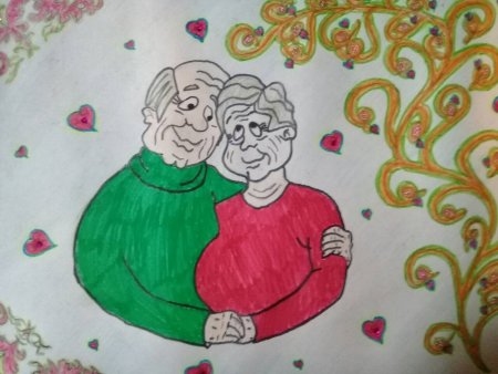 Рисование подарок для бабушки