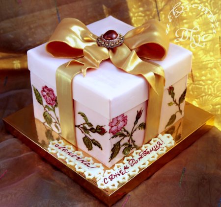 Торт коробка с подарком